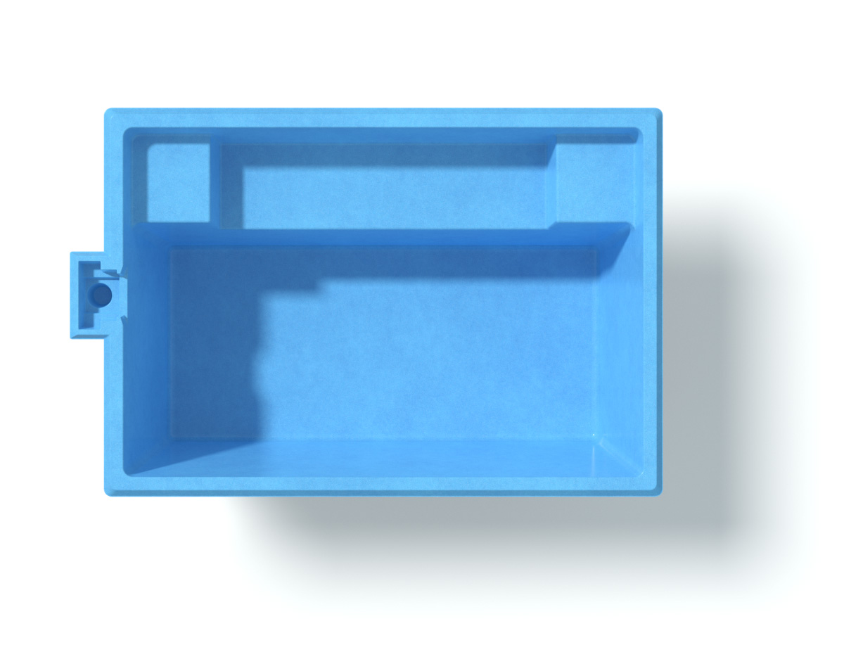 Glasfiberpool Plunge liten och kompakt pool från Compasspools